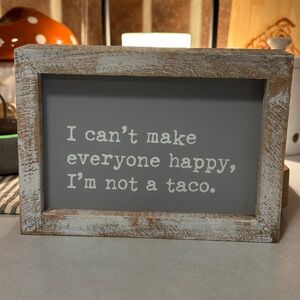 Collins Decorative Sign-taco